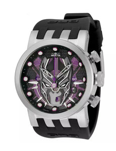 Invicta Marvel Black Panther Mens 46mm Limited Ed 3/3000 Chronograph Watch 34682