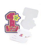 One-derful Girl Bright Stars Kids 1st Birthday Party Invitations w/Envelopes