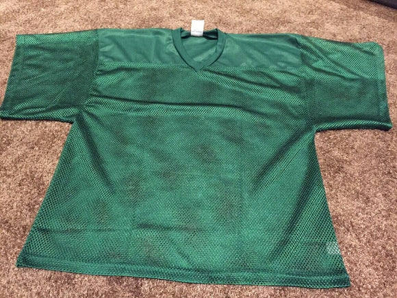 ProSport Adult Full Cut Mesh V-Neck Football Jersey Dark Green NEW