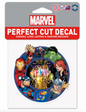 Kansas Jayhawks Marvel Avengers Perfect Cut Decal 4"x4'