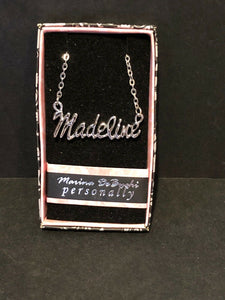 Marina DeBuchi "Madeline" Necklace Silver Plated  15" +3" extender    NEW