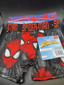 Marvel Spiderman Assorted Moisture Wick 7 Pairs Boxer Briefs Boys Size 4