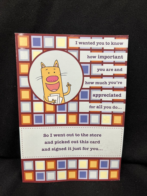 Happy Adminstrative Professionals Day Greeting Card w/Envelope