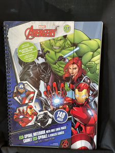 Marvel Avengers 140 Page Wide Rules Notebook 8.25”x11.7”