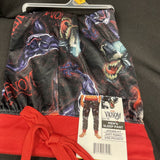 Briefly Stated Mens L Marvel Venom Jogger Style Pajama Bottoms Side Pockets