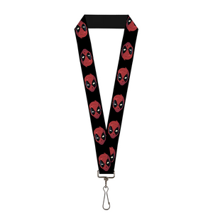 MARVEL DEADPOOL Lanyard - 1.0" - Deadpool Head- WDP046