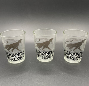 Marvel Wakanda Forever 3 Pack 1.5 Oz Shot Glasses