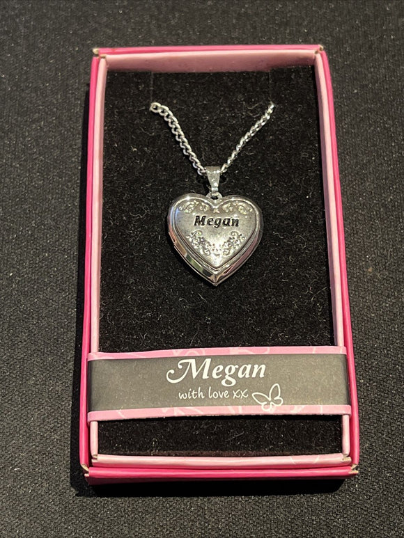 Heart Picture Locket With Love Necklace 16-18