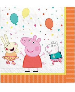 Peppa Pig Confetti Nick Jr Cartoon Kids Birthday Party Paper Luncheon Napkins