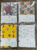 Miniso Spiral Marvel Memo Assignment Book 5.8x8.3" 60 Sheets with 5 Dividers NEW