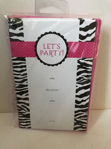 American Greeting "Let's Party" Invitation 12 Ct NEW