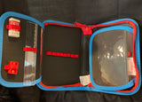 Amazing Spiderman Zip Around Pencil Case W/ Mini Sharpener Ruler & Eraser Marvel