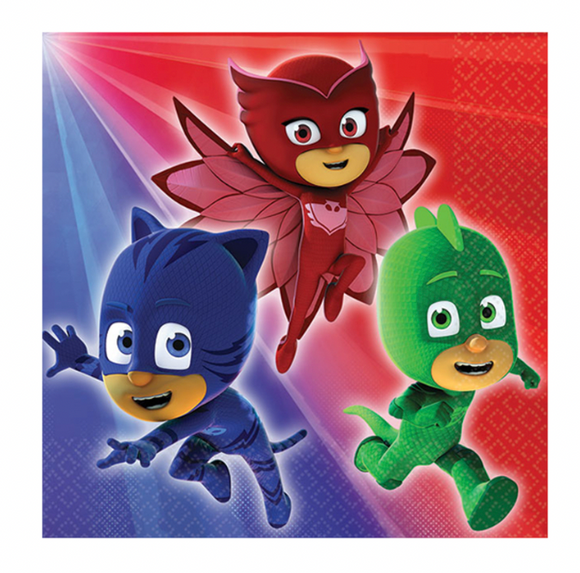 PJ Masks Beverage Napkins, 16 per Package