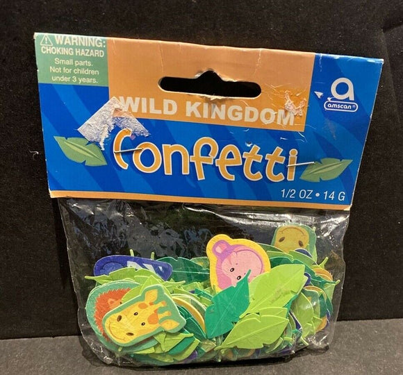 Wild Kingdom Confetti Animals NEW