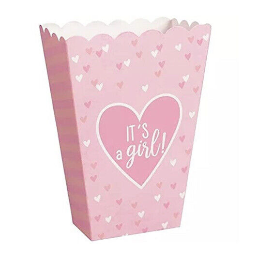 It’s A Girl Pink Favor Treat Boxes 20ct 2.5”x5.25”