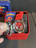 Spiderman Spinner Flip Cover LCD Youth Watch In Collectable Box