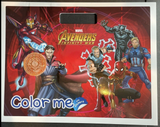 Marvel Avengers Infinity War Color Me w/Stickers New