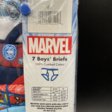 Assorted Spiderman Pattern Toddler 7 Pairs of 4T Briefs 100% Cotton Marvel