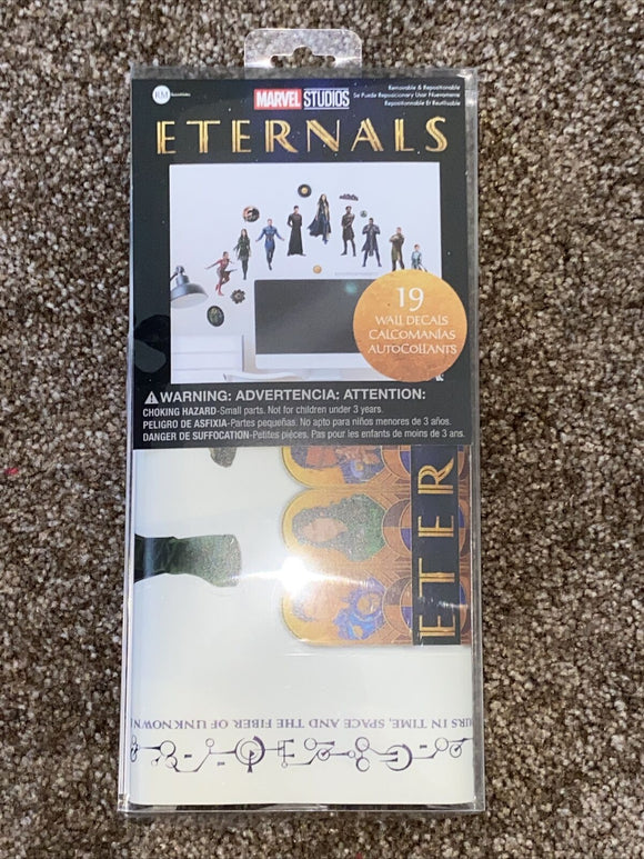 MARVEL ETERNALS 19 PEEL AND STICK WALL DECALS NEW