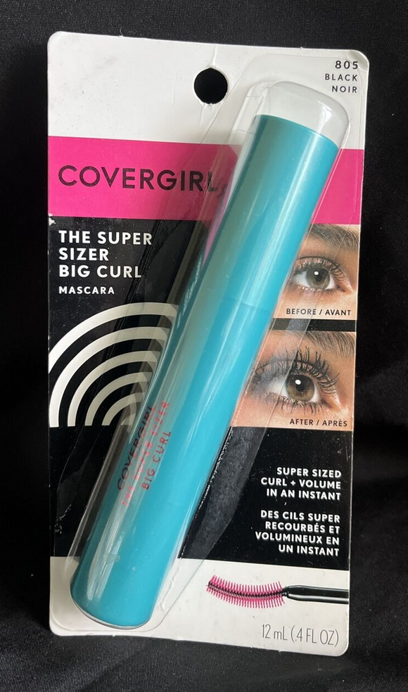 COVERGIRL The Super Sizer Big Curl Mascara Shade #805 Black New