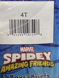 Marvel Spidey & Amazing Friends Cotton 7 Pairs of Toddler Briefs 4T