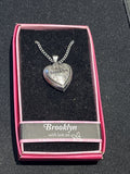 Heart Picture Locket With Love Necklace 16-18" Chain Brooklyn