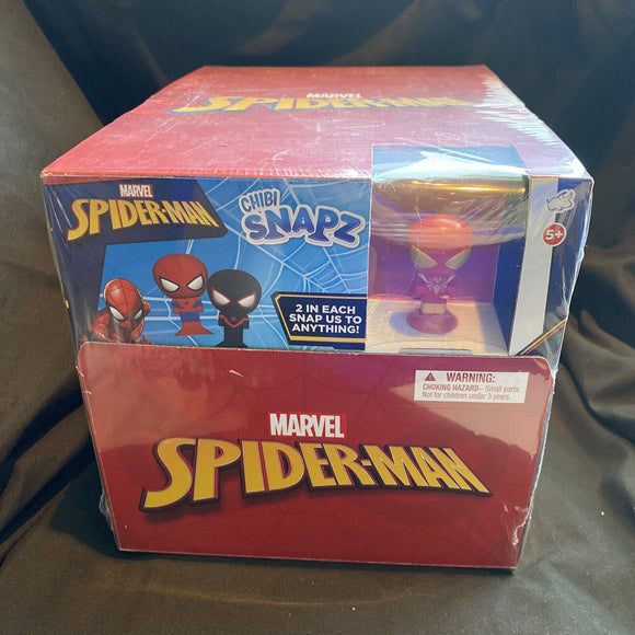 Marvel Spider-Man Chibi Snapz 12 Count Sealed Display Box -2 characters/capsule