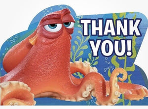 Finding Dory Thank You Cards Birthday Party Supplies Seals & Envelopes 8 Ct New