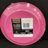 Plastic Plates 7 in. - Bright Pink 20/pkg.