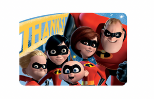 Disney / Pixar Incredibles 2 Thank You Postcards and Envelopes, 8 Ct.