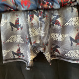 Marvel Spiderman Miles Morales Action & Logo Athletic Boxer Brief Boys sz6 3pr