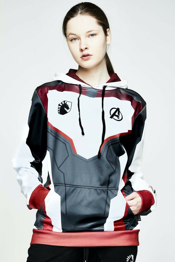 LIQUID X MARVEL AVENGERS: ENDGAME QUANTUM REALM JERSEY HOODIE SZ LARGE
