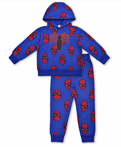 Marvel Spiderman Hoodie and Jogger Pant Set for Boys Size 4 Blue