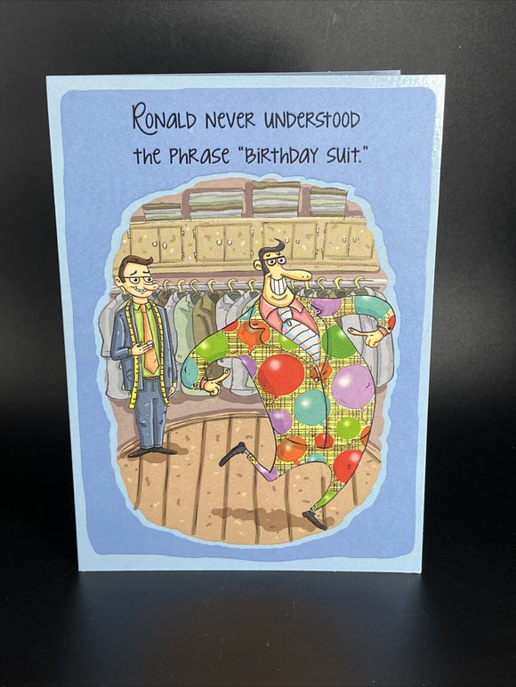 Humorous Birthday Greeting Card w/Envelope