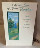 Sympathy Father Greeting Card w/Envelope NEW