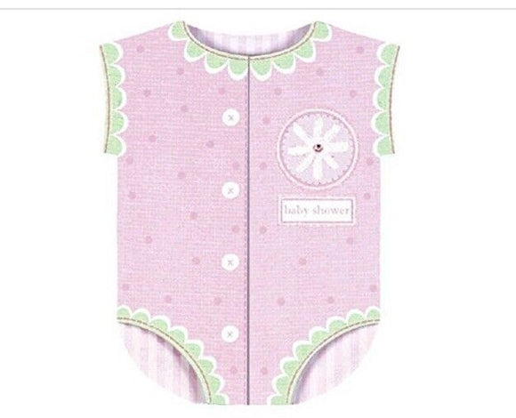 Baby Shower Onsie Novelty Invitations 8ct Fill-In