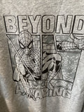 Beyond Amazing Spiderman French Terry Heather Grey Sweatshirt Size Med Marvel