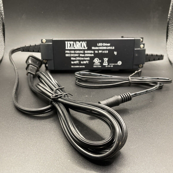 24VDC AC Adapter For LETARON AED60-24VLS LED Driver IETARON AED6024VLS LEDDriver