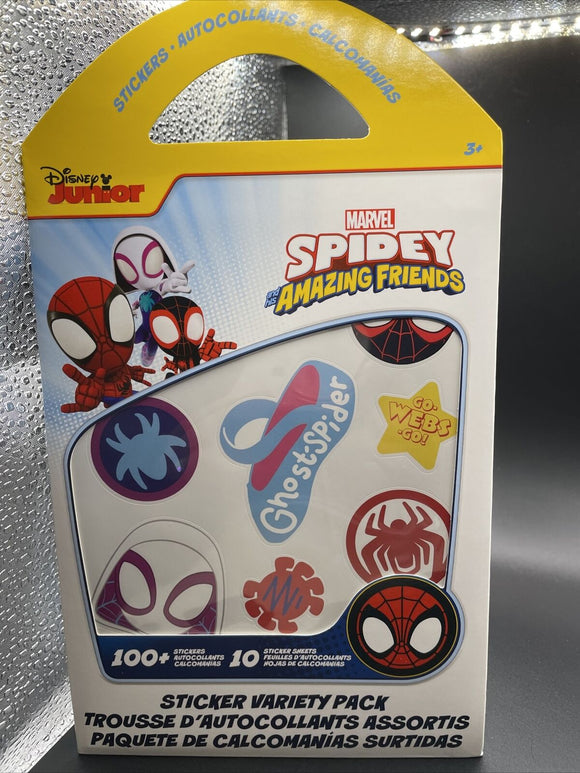 Marvel Spidey & Amazing Friends 100+ Sticker Collection 10 Sheets Ages 3+
