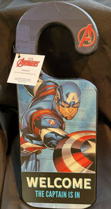 Open Road Brands Avengers Captain America Lenticular Door Message, Double Sided