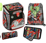 AVENGERS - SCOOLI EasyFit Satchel 4pc Set with SPORTS BAG, SCHOOL BAG