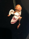Pink Jocelyn Prayer Angel Orn by the Encore Group made by Russ Berrie NEW