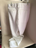 Alleson Adult Baseball Pants With Belt Loops 605P  White NEW