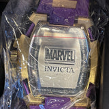 Invicta 37390 Purple Dial Silicone Band Thanos Infinity Gauntlet Mens Watch