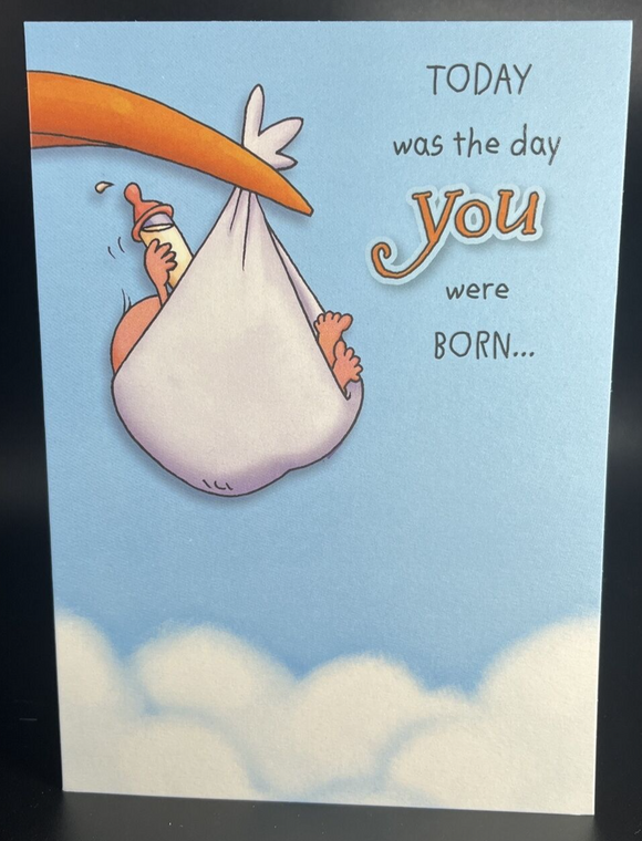 Humorous Birthday Greeting Card w/Envelope