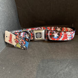 Buckle Down Captain American Digital Camo Seatbelt Dog Collar 1” Wide Sz Large WCA041