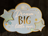 Baby Shower Hello World Boy Deluxe Hanging Sign (1ct)