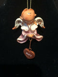 Pink Mary Prayer Angel Orn by the Encore Group made by Russ Berrie NEW