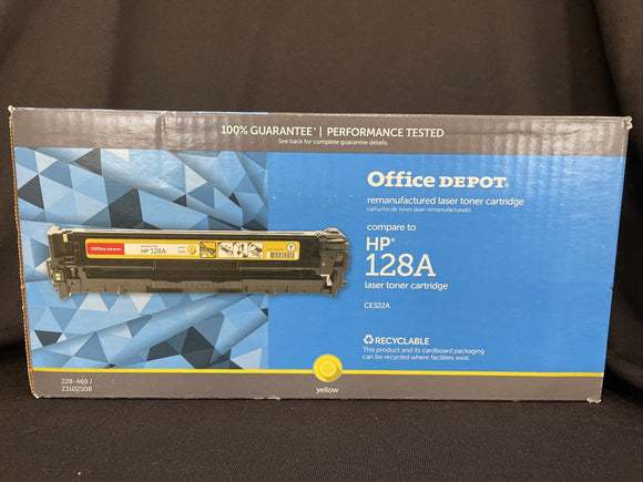 New Office Depot Yellow Toner Cartridge Replaces HP 128