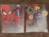 2 Marvel  3 Prog Poly Folders Captain Marvel and Spider-Man NEW